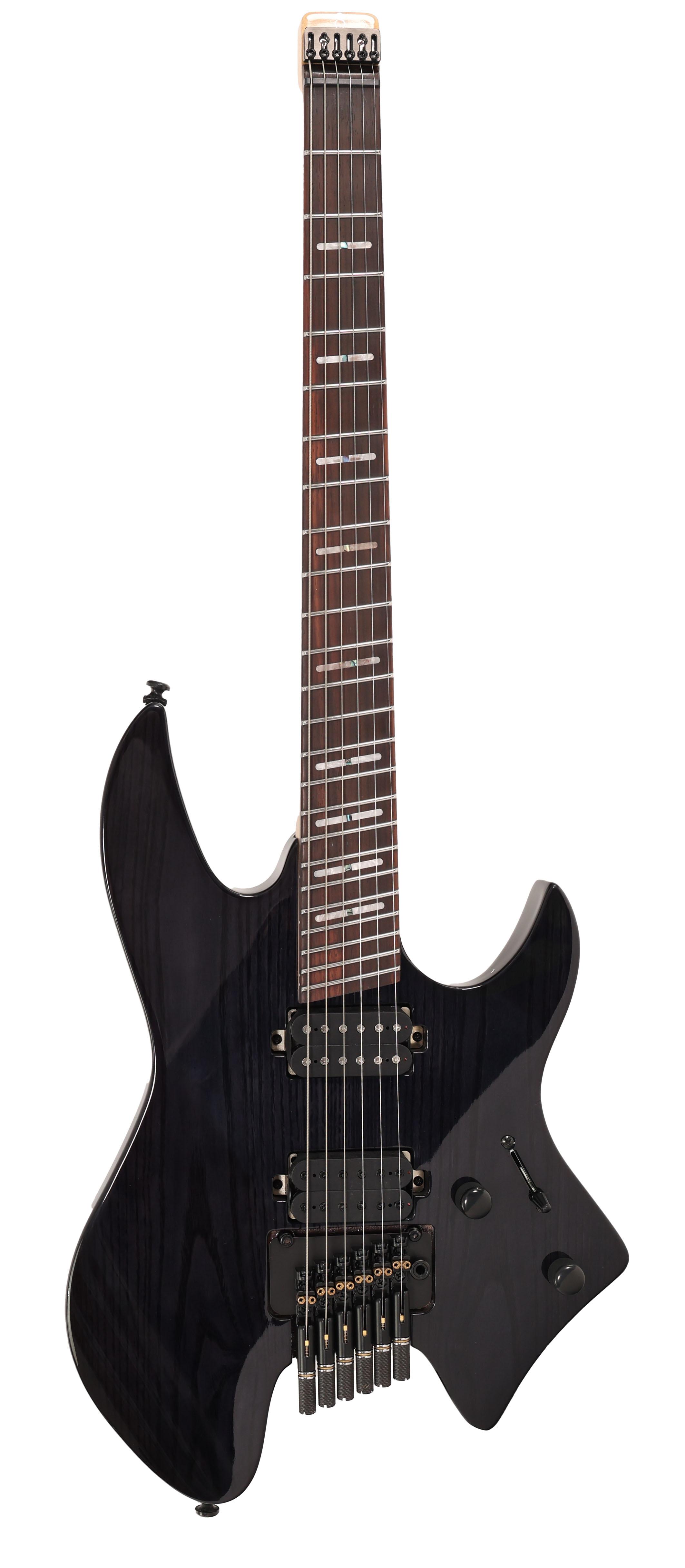 Sire Larry Carlton X6 Headless Electric Guitar in Transparent Black